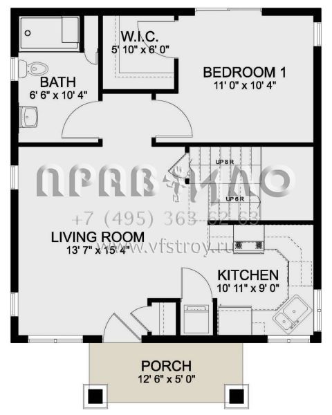 Проект двухэтажного дома без гаража в современном стиле S5-86 (2699-00020)