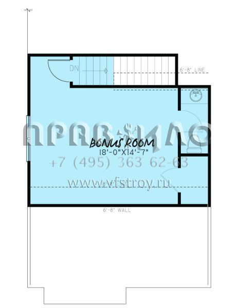 Проект одноэтажного дома с гаражом на две машины в американском стиле S5-196 (8318-00155)
