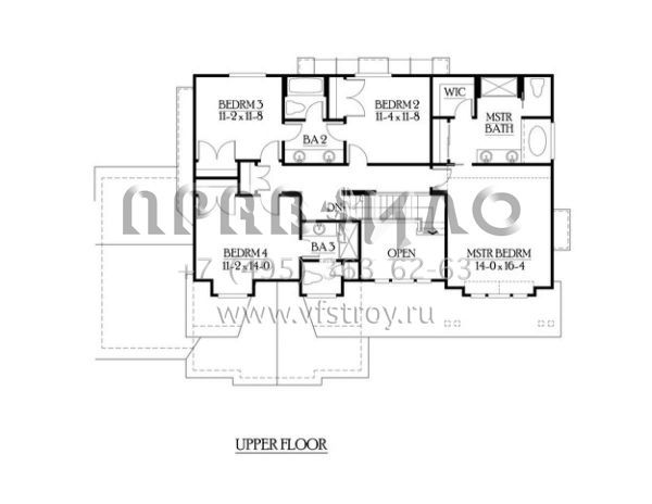 Проект двухэтажного дома с гаражом на три и более машин в американском стиле S5-293 (341-00107)
