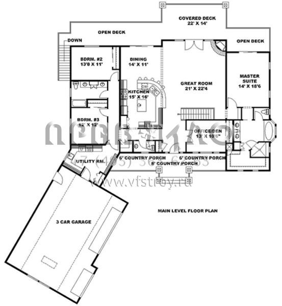 Проект двухэтажного дома с гаражом на три и более машин в скандинавском стиле S5-409 (039-00675)