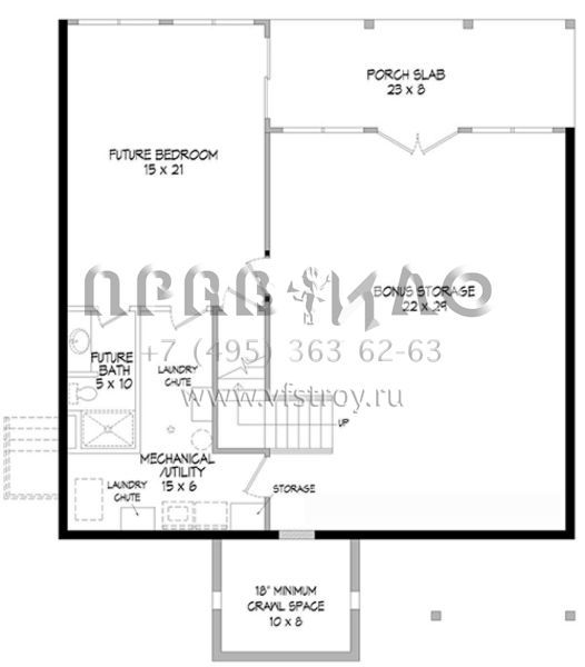 Проект двухэтажного дома без гаража в стиле Шале S5-174 (940-00015)