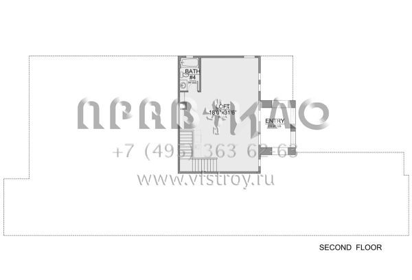 Проект двухэтажного дома с гаражом на три и более машин в современном стиле S5-344 (5565-00111)