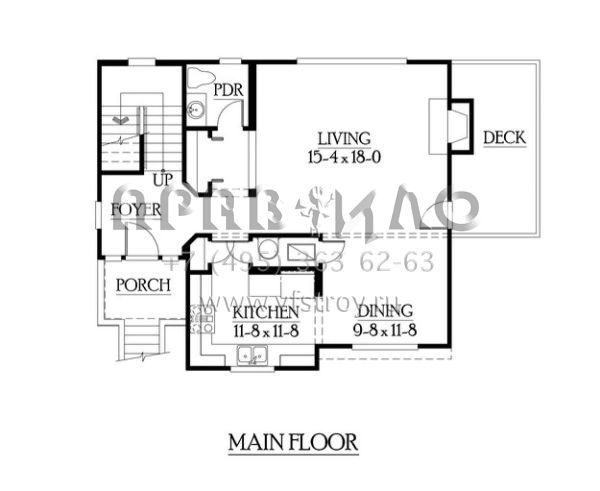 Проект двухэтажного дома с гаражом на две машины в скандинавском стиле S5-146 (341-00049)