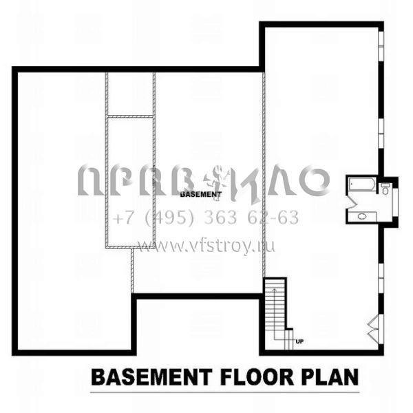 Проект двухэтажного дома с гаражом на три и более машин в английском стиле S5-984 (053-02252)