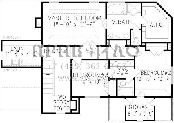 Проект двухэтажного дома с гаражом на две машины в скандинавском стиле S5-245 (699-00121)