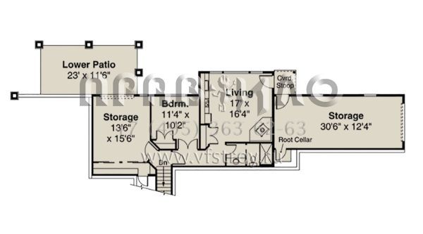 Проект двухэтажного дома с гаражом на три и более машин в американском стиле S5-270 (035-00873)