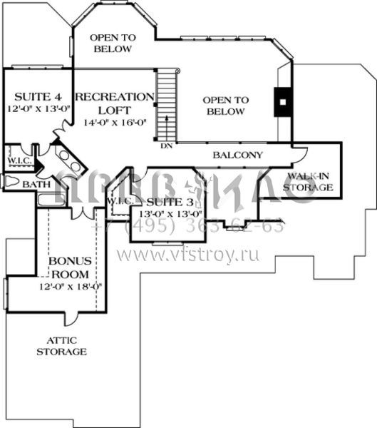 Проект двухэтажного дома с гаражом на две машины в стиле Ранчо S5-284 (3323-00244)
