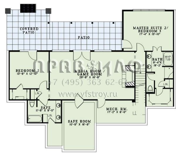 Проект двухэтажного дома с гаражом на две машины в стиле Шале S5-332 (110-00972)