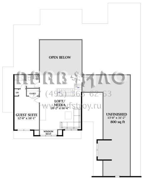 Проект двухэтажного дома с гаражом на три и более машин в современном стиле S5-356 (6849-00056)