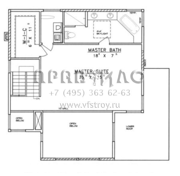 Проект двухэтажного дома с гаражом на две машины в стиле Шале S5-175 (039-00235)