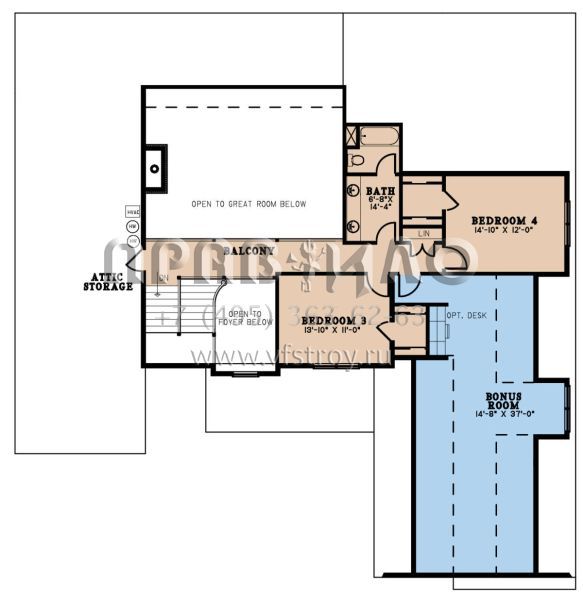 Проект двухэтажного дома с гаражом на три и более машин в американском стиле S5-323 (8318-00282)