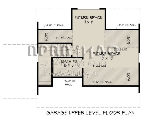 Проект одноэтажного дома с гаражом на две машины в стиле Шале S5-164 (940-00789)