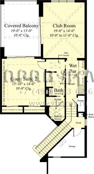 Проект двухэтажного дома с гаражом на три и более машин в современном стиле S5-570 (8436-00041)