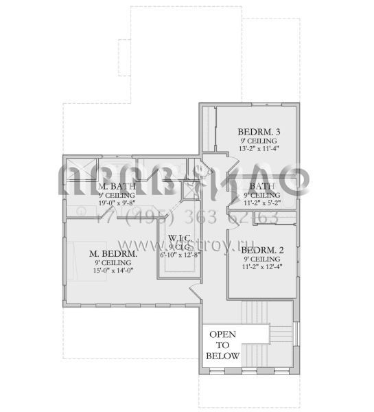 Проект двухэтажного дома с гаражом на две машины в современном стиле S5-248 (6422-00073)
