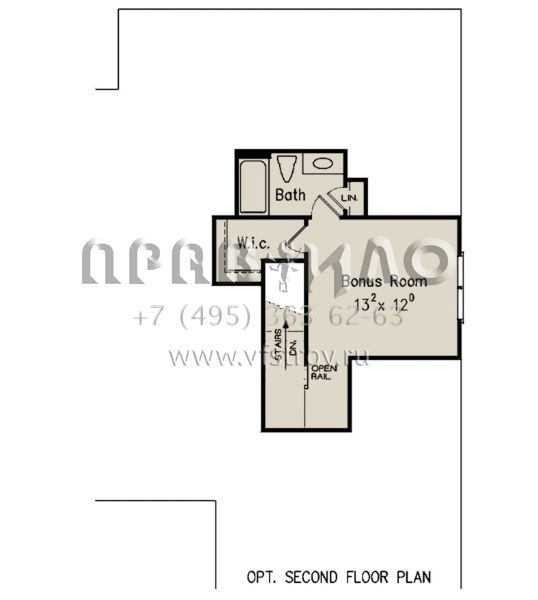 Проект одноэтажного дома с гаражом на две машины в стиле Ранчо S5-239 (8594-00297)
