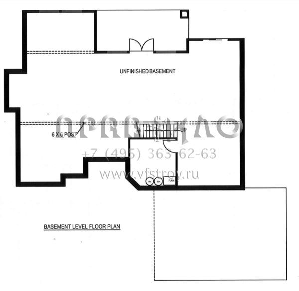 Проект одноэтажного дома с гаражом на три и более машин в стиле Ранчо S5-303 (039-00641)