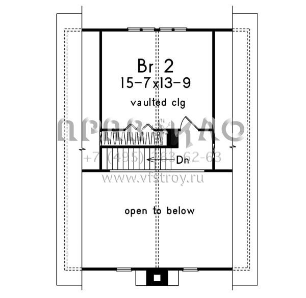 Проект двухэтажного дома без гаража в современном стиле S5-113 (5633-00402)