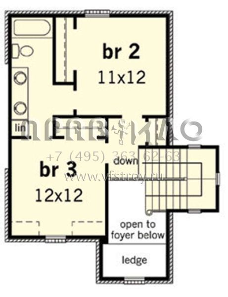 Проект одноэтажного дома с гаражом на две машины в стиле Ранчо S5-174 (9035-00212)
