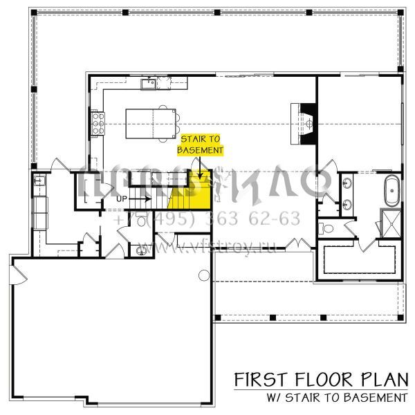 Проект двухэтажного дома с гаражом на три и более машин в современном стиле S5-187 (4195-00058)