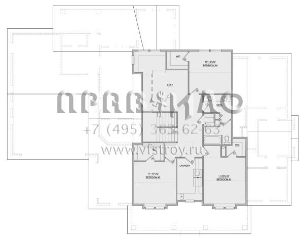 Проект двухэтажного дома с гаражом на три и более машин в современном стиле S5-318 (8768-00008)