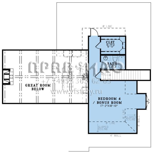 Проект одноэтажного дома с гаражом на две машины в американском стиле S5-221 (8318-00352)