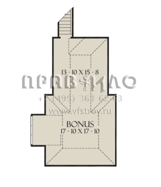 Проект одноэтажного дома с гаражом на три и более машин в английском стиле S5-405 (2865-00026)