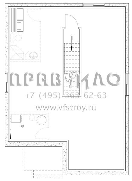 Проект одноэтажного дома без гаража в стиле Ранчо S5-80 (034-00279)