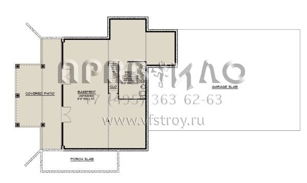 Проект двухэтажного дома с гаражом на три и более машин в стиле БарнХаус S5-258 (5032-00174)