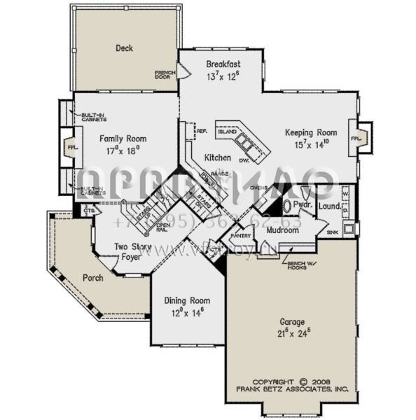 Проект двухэтажного дома с гаражом на две машины в английском стиле S5-283 (8594-00184)