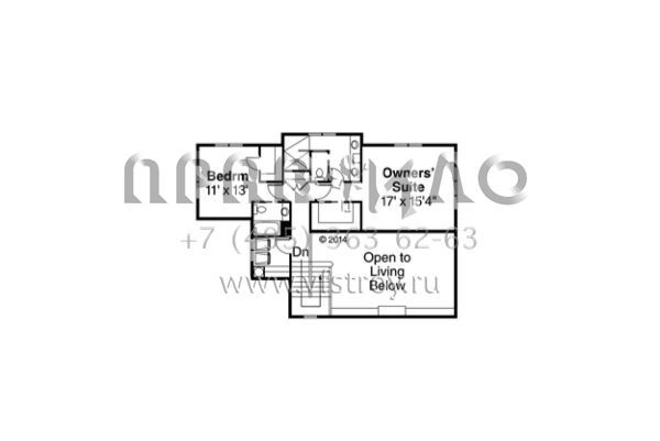 Проект двухэтажного дома с гаражом на две машины в современном стиле S5-203 (035-00694)