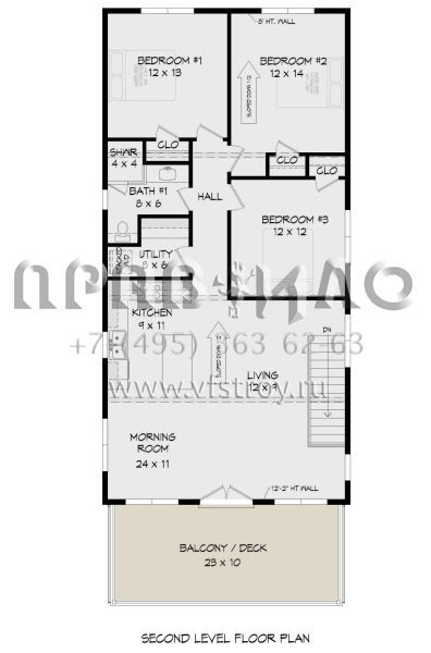 Проект одноэтажного дома с гаражом на две машины в современном стиле S5-149 (940-00427)