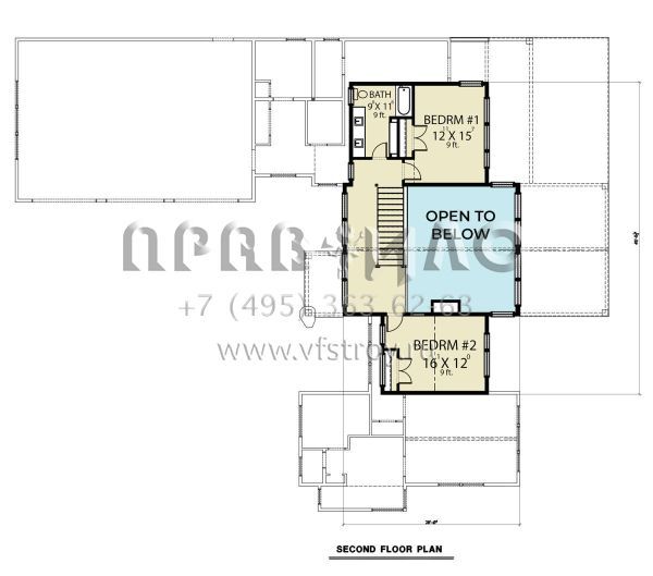 Проект двухэтажного дома с гаражом на три и более машин в стиле Шале S5-272 (2464-00014)
