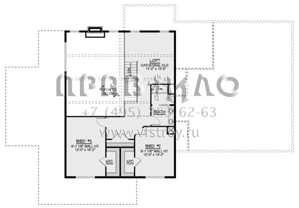 Проект двухэтажного дома с гаражом на две машины в стиле БарнХаус S5-263 (5032-00181)