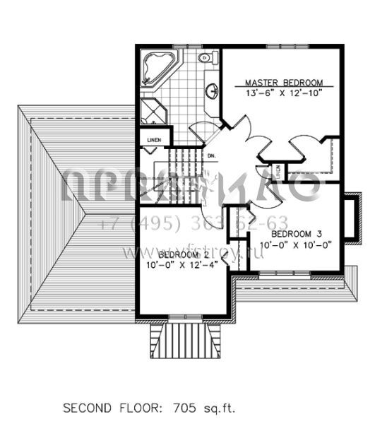 Проект одноэтажного дома с гаражом на одну машину в английском стиле S5-132 (1785-00095)