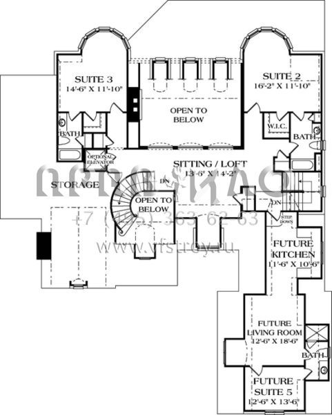 Проект двухэтажного дома с гаражом на две машины в современном стиле S5-598 (3323-00431)