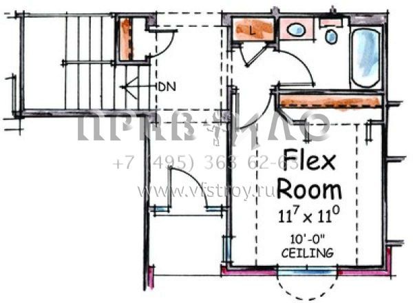 Проект одноэтажного дома с гаражом на две машины в стиле Ранчо S5-157 (402-01382)