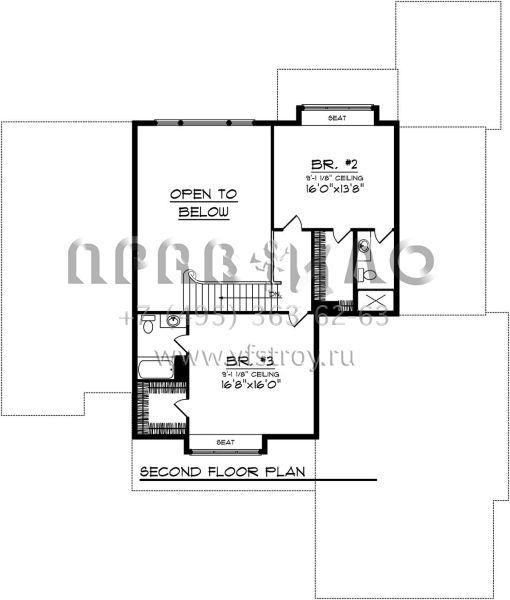 Проект двухэтажного дома с гаражом на три и более машин в скандинавском стиле S5-294 (1020-00296)