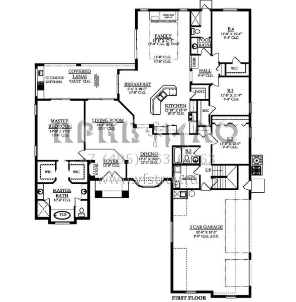 Проект двухэтажного дома с гаражом на три и более машин в современном стиле S5-312 (3978-00176)