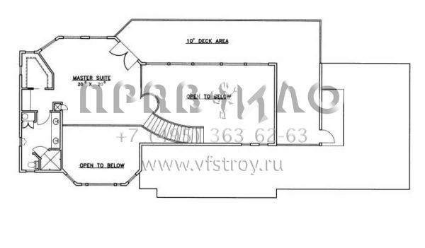 Проект двухэтажного дома с гаражом на три и более машин в современном стиле S5-252 (039-00498)