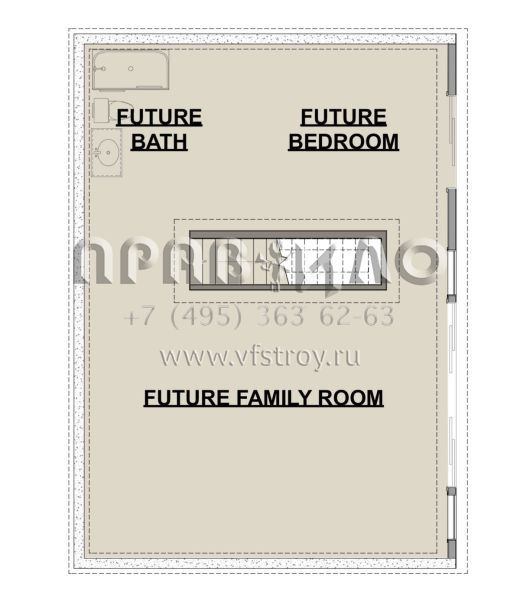 Проект одноэтажного дома без гаража в современном стиле S5-81 (1462-00033)