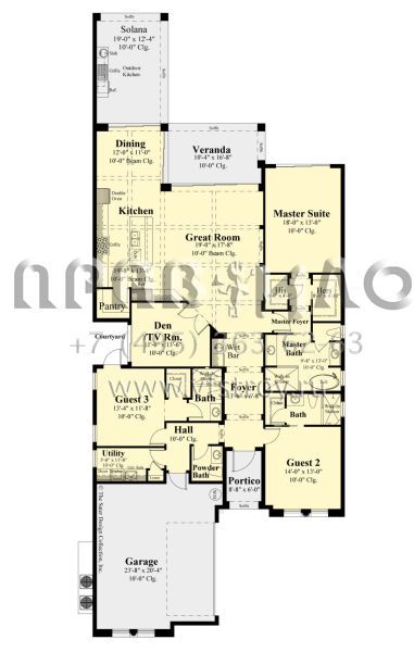 Проект одноэтажного дома с гаражом на две машины в современном стиле S5-224 (8436-00126)