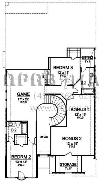 Проект двухэтажного дома с гаражом на три и более машин в английском стиле S5-317 (5445-00166)