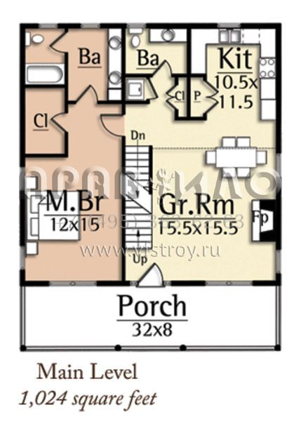Проект двухэтажного дома с гаражом на две машины в стиле Шале S5-160 (8504-00016)