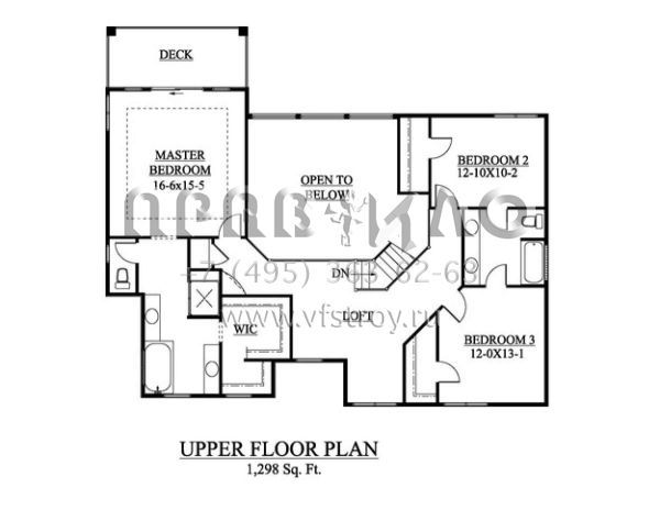 Проект двухэтажного дома с гаражом на три и более машин в стиле Ранчо S5-266 (5631-00002)