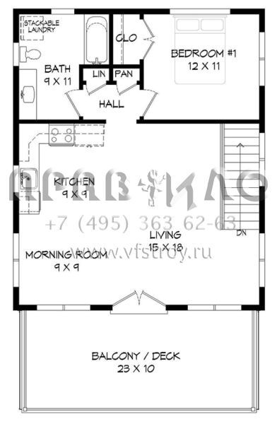 Проект одноэтажного дома с гаражом на две машины в современном стиле S5-76 (940-00038)