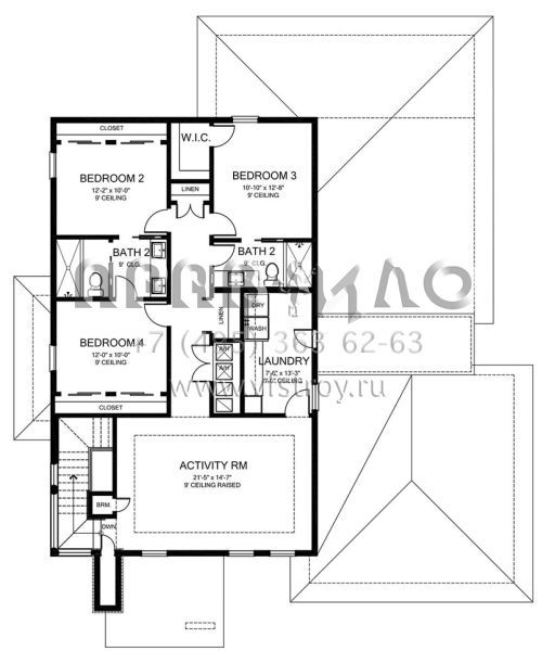 Проект двухэтажного дома с гаражом на две машины в современном стиле S5-298 (3978-00191)