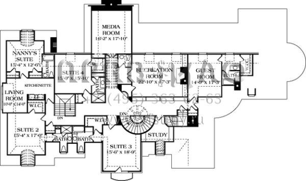Проект двухэтажного дома с гаражом на три и более машин в современном стиле S5-796 (3323-00560)