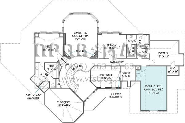 Проект двухэтажного дома с гаражом на три и более машин в английском стиле S5-363 (4195-00014)