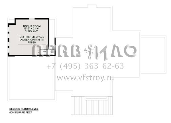 Проект одноэтажного дома с гаражом на две машины в современном стиле S5-240 (1026-00003)