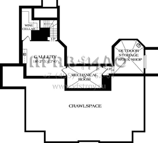 Проект замка в английском стиле S5-504 (3323-00512)